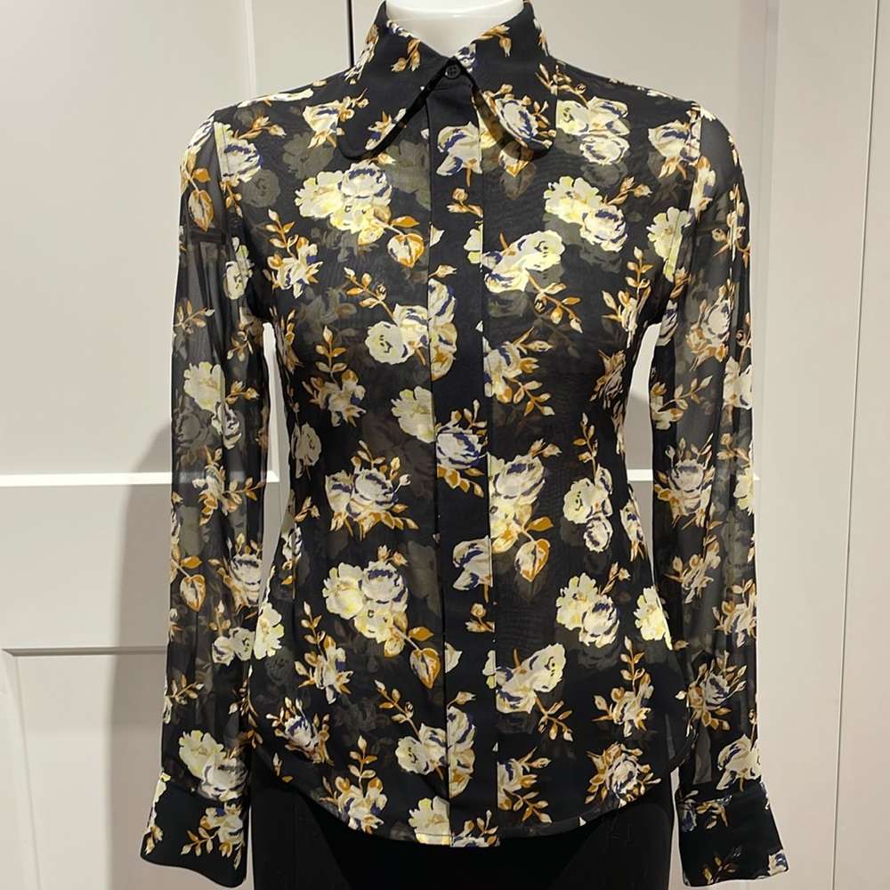 Riverdale, screen worn- Victoria Beckham silk floral blouse